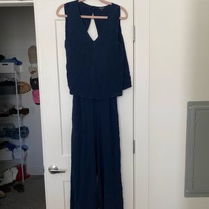 Madewell navy jumpsuit